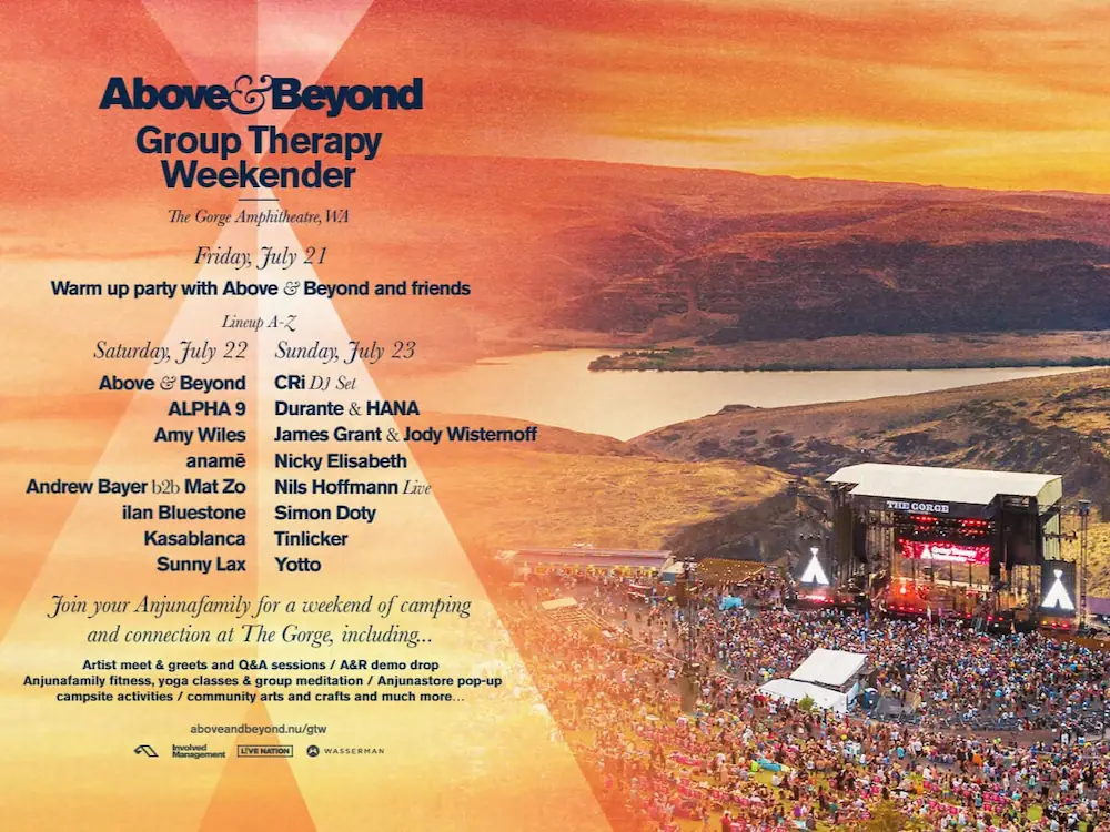 Above & Beyond Group Therapy Weekender 2023